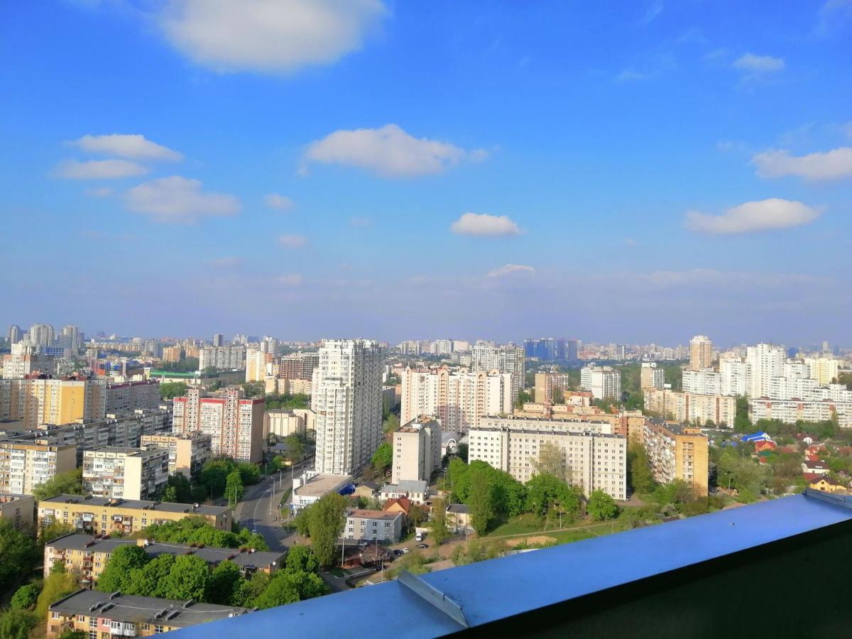 Видовая 25Й Этаж. Новый Дом. Шалимова, Isida. Шулявская, Гарматная, Индустриальный Мост. Космополитан. Большевик. Жд Вокзал. キエフ エクステリア 写真